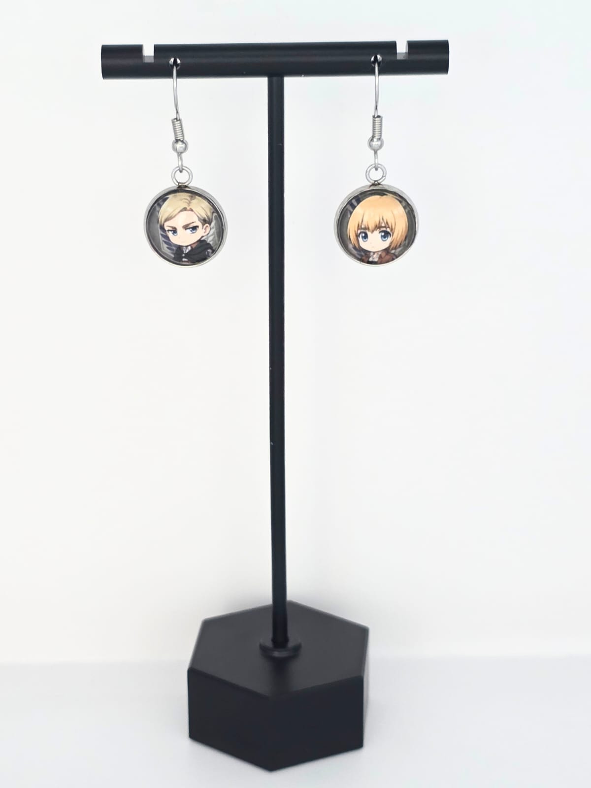 Attack on Titan Inspired Erwin & Armin 14 mm Earrings