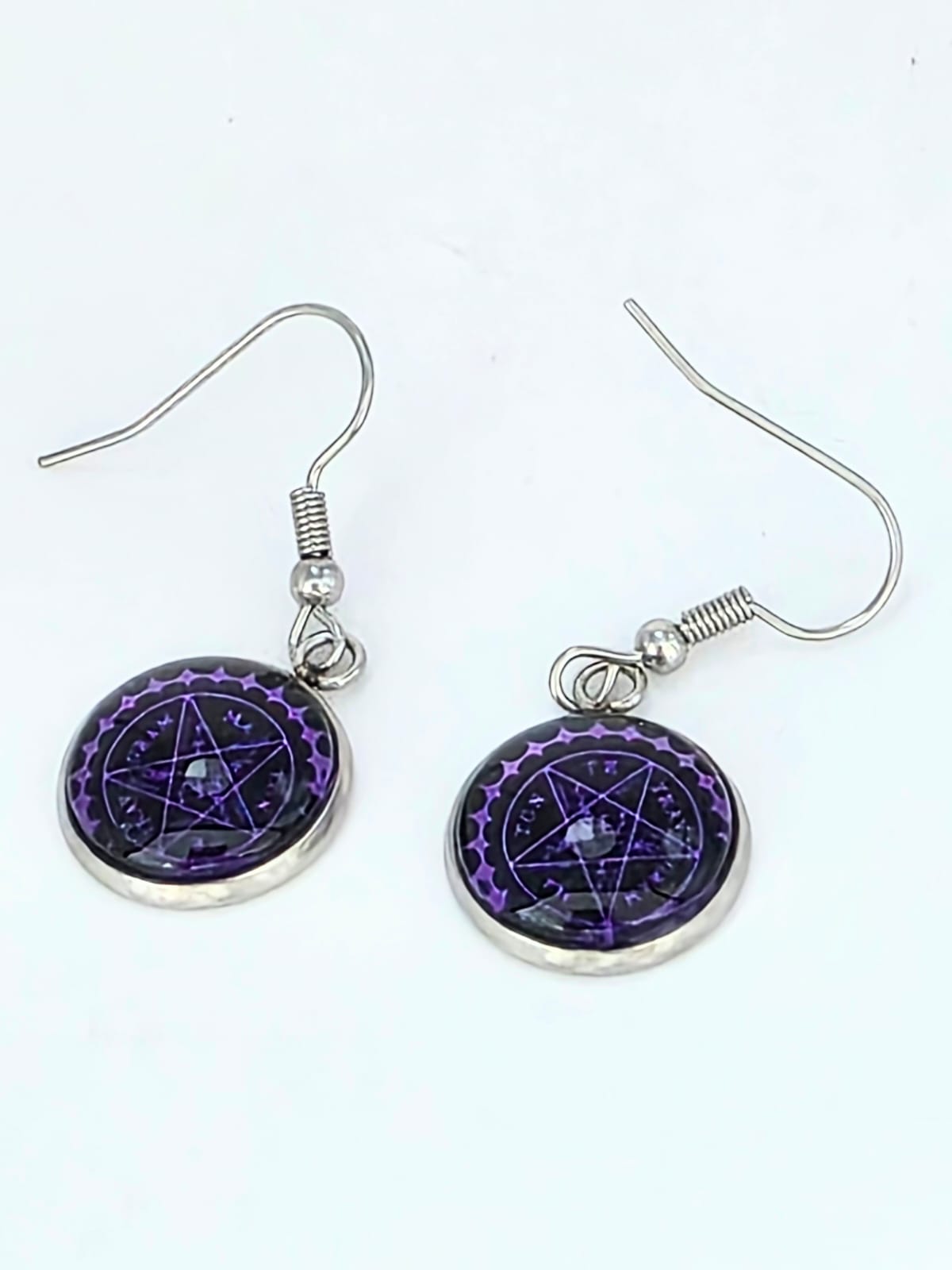 Black Butler (Kuroshitsuji) Inspired Contract Seal Symbol 14 mm Earrings