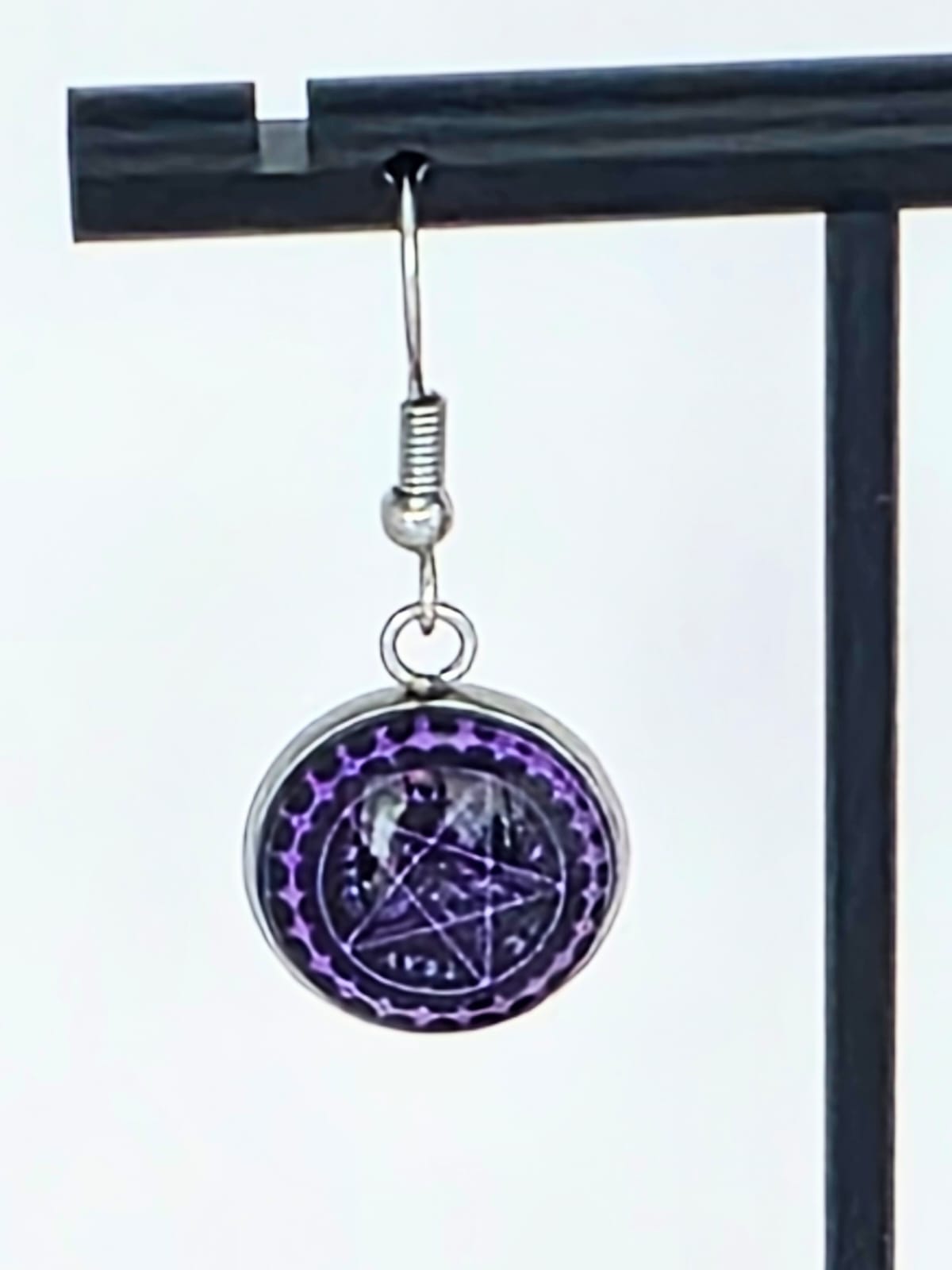 Black Butler (Kuroshitsuji) Inspired Contract Seal Symbol 14 mm Earrings