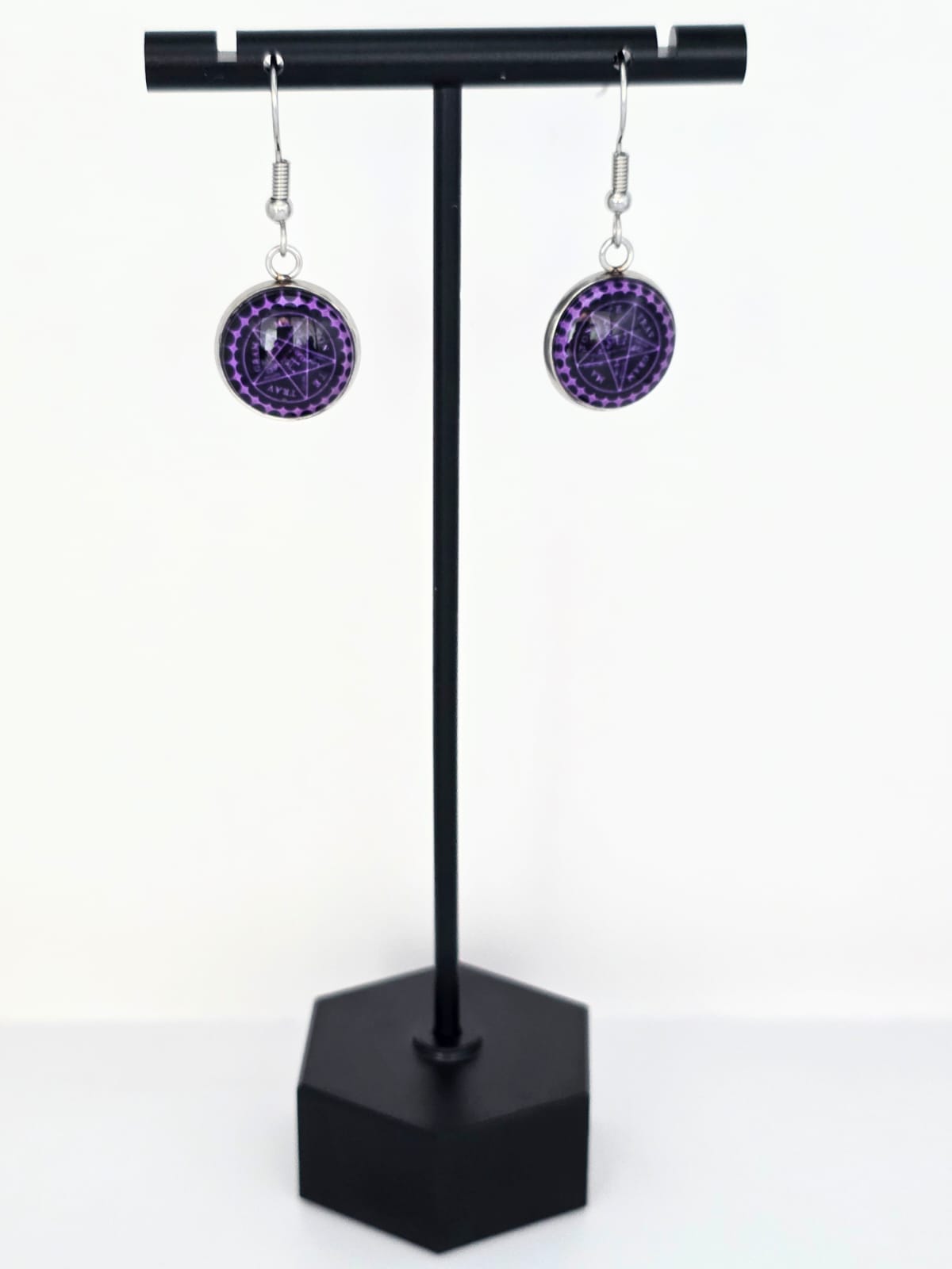 Black Butler (Kuroshitsuji) Inspired Contract Seal Symbol 14 mm Earrings