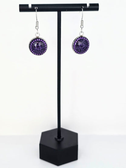 Black Butler (Kuroshitsuji) Inspired Contract Seal Symbol 14 mm Earrings
