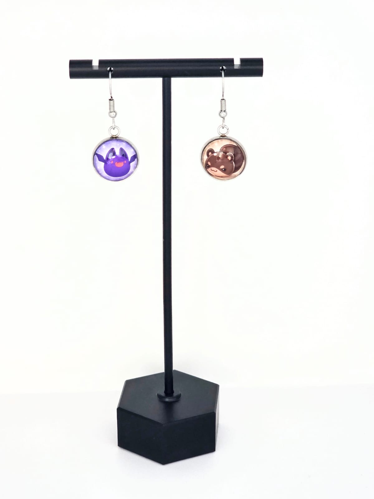 Slime Rancher Inspired Batty Slime & Ringtail Slime 14 mm Earrings