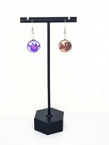 Slime Rancher Inspired Batty Slime & Ringtail Slime 14 mm Earrings