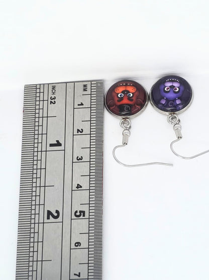 Five Nights at Freddy's (FNAF) Inspired Freddy & Bonnie 14 mm Earrings