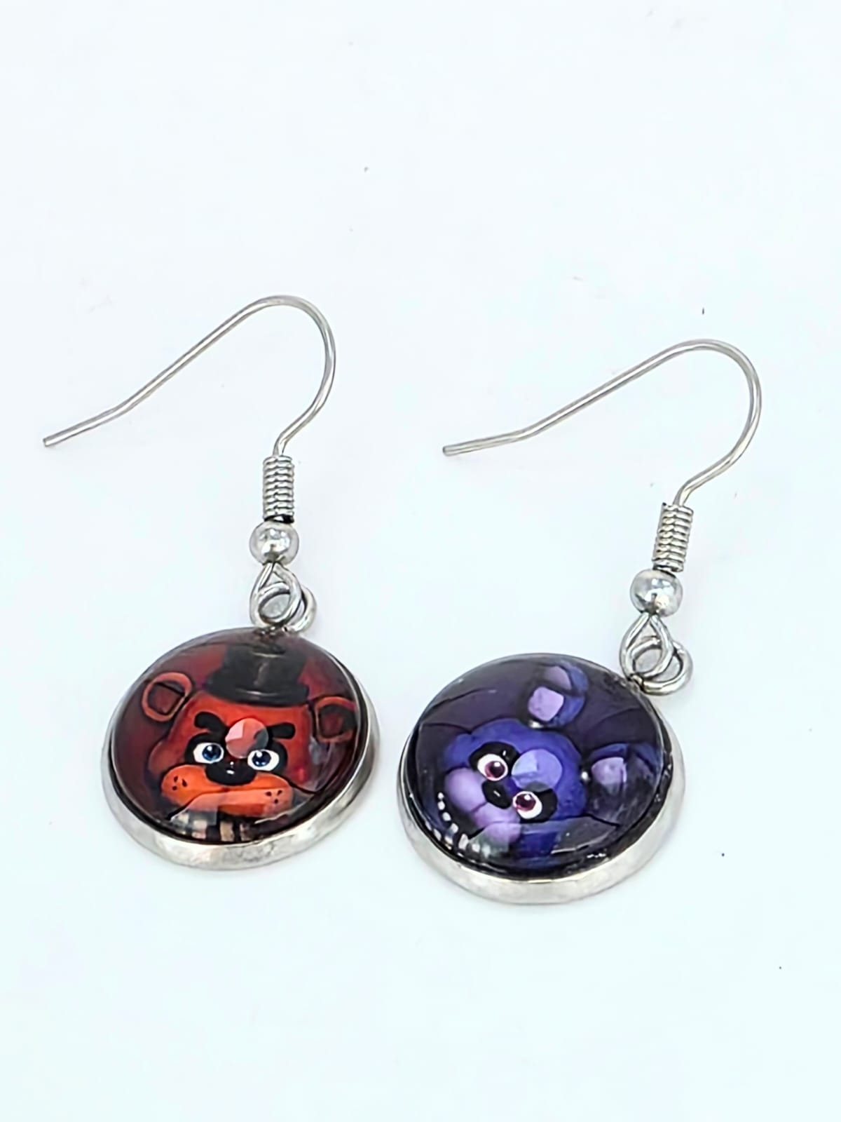 Five Nights at Freddy's (FNAF) Inspired Freddy & Bonnie 14 mm Earrings