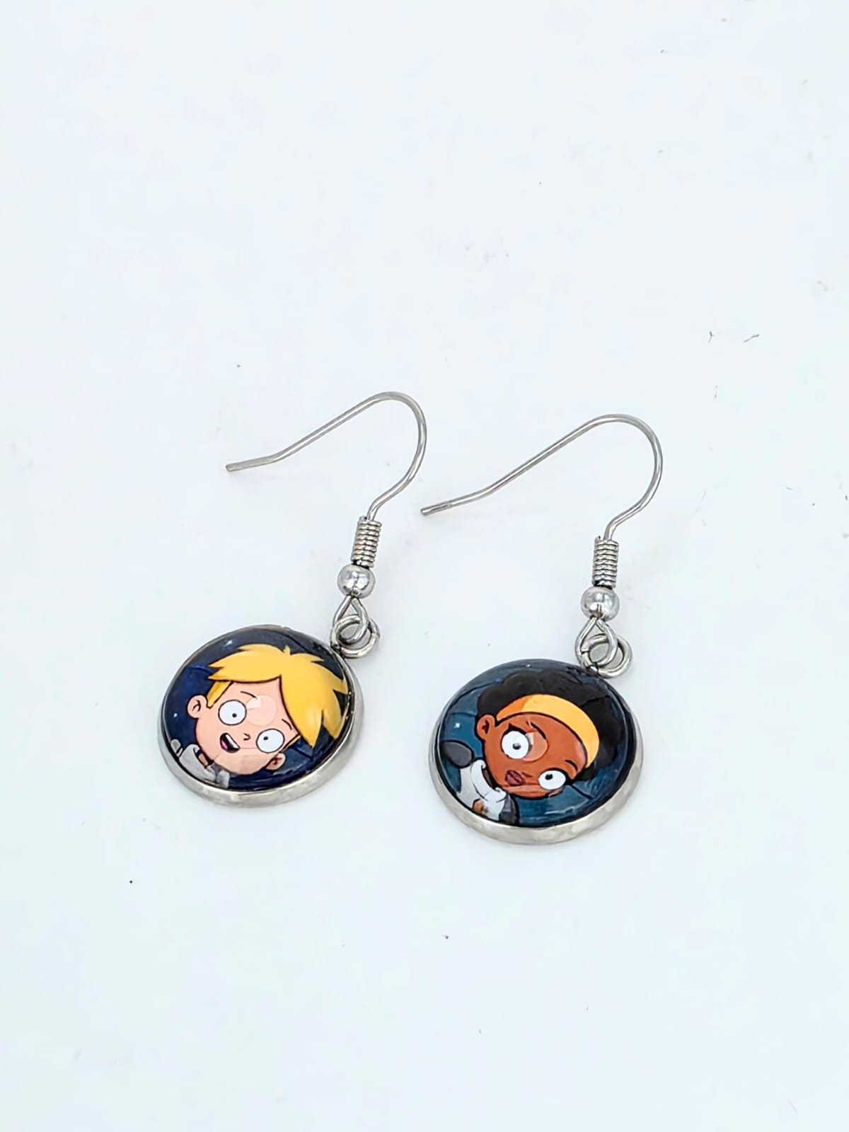 Final Space Inspired Gary & Quinn 14 mm Earrings