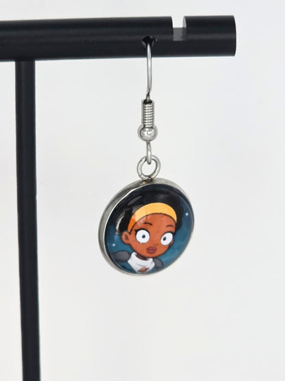 Final Space Inspired Gary & Quinn 14 mm Earrings