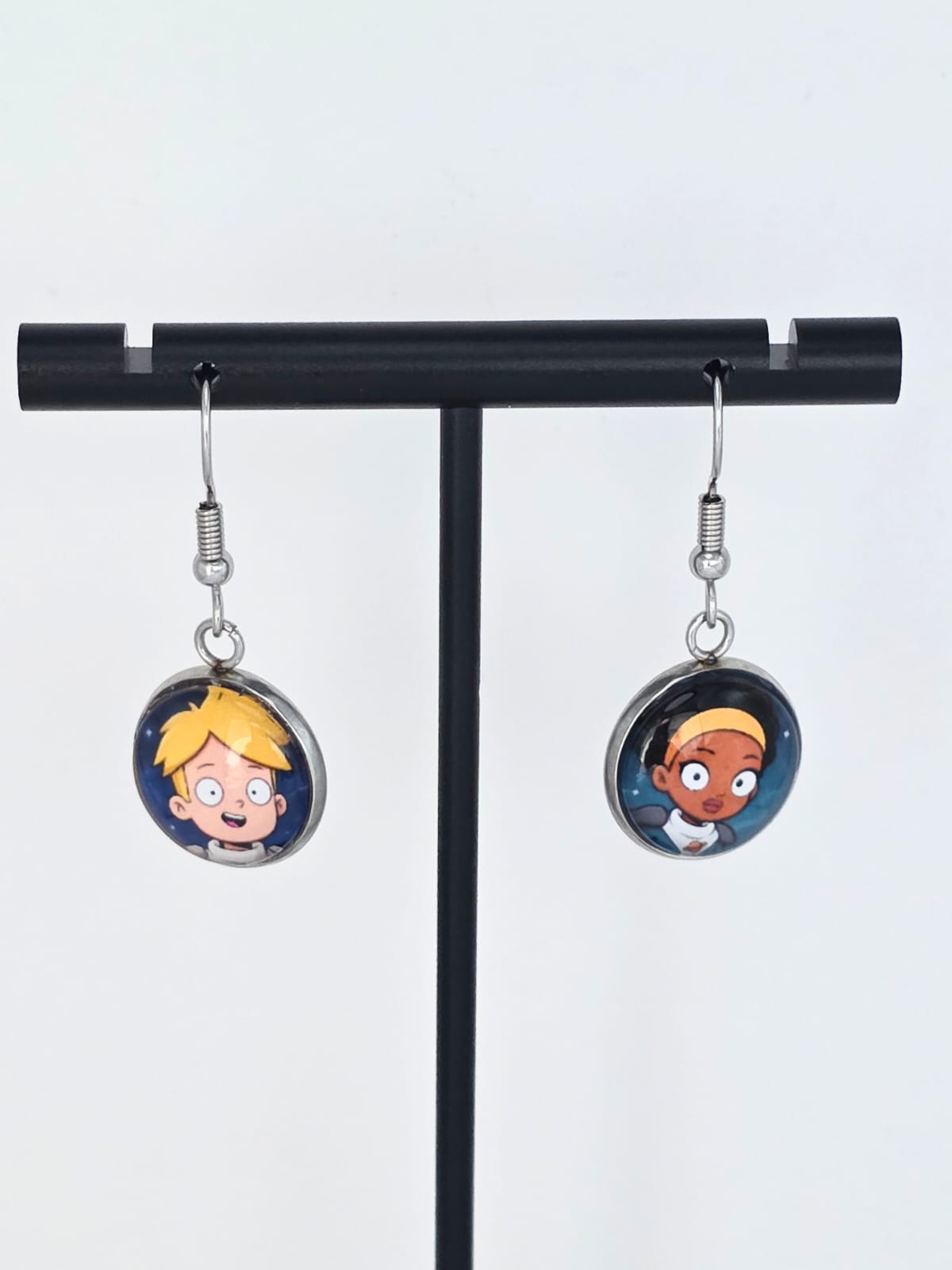 Final Space Inspired Gary & Quinn 14 mm Earrings