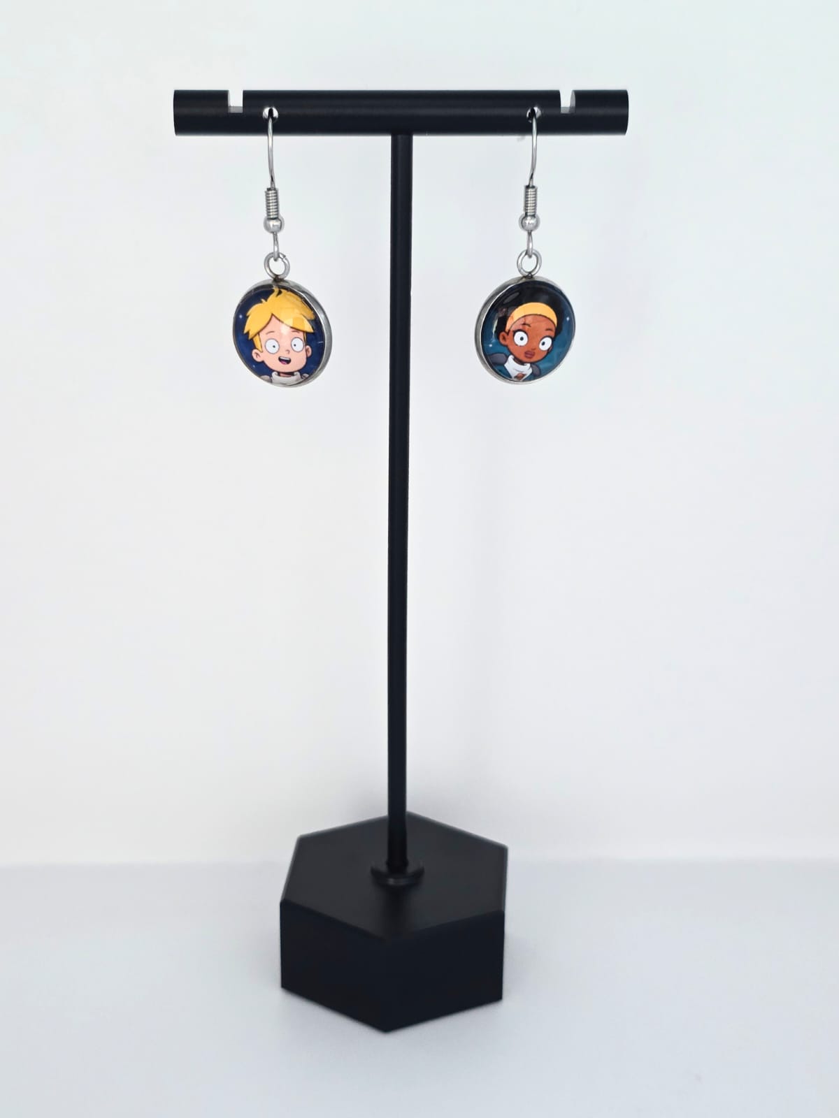 Final Space Inspired Gary & Quinn 14 mm Earrings