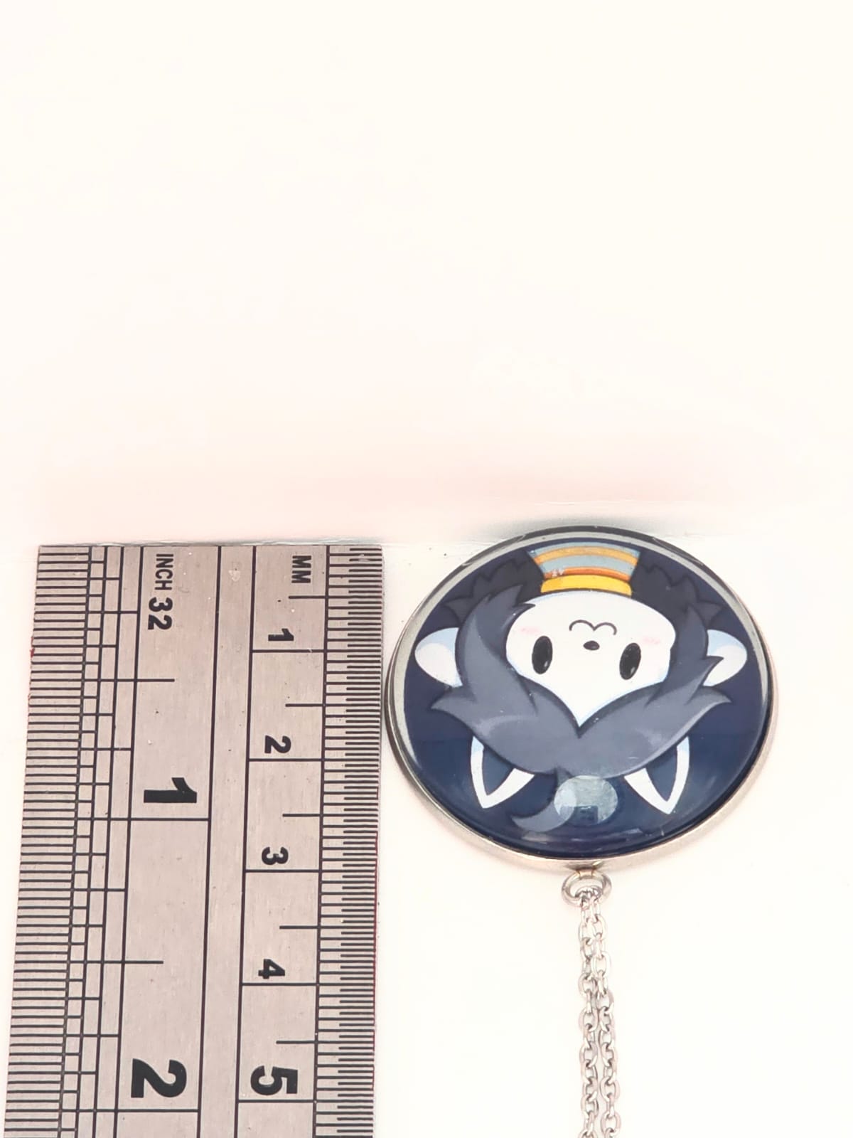 Undertale Inspired Temmie 30 mm Pendant Necklace