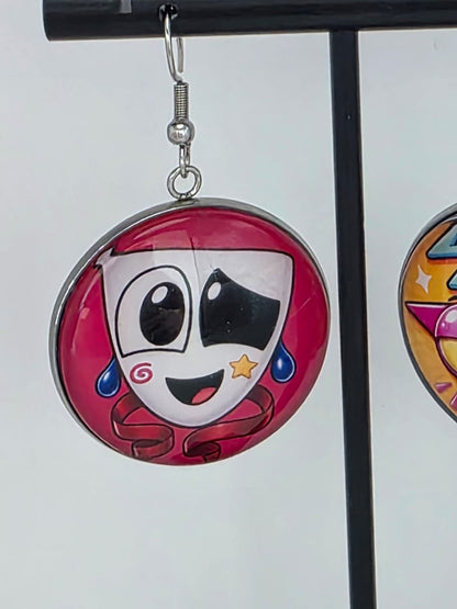 The Amazing Digital Circus Inspired Gangle & Zooble 30 mm Dangle Earrings