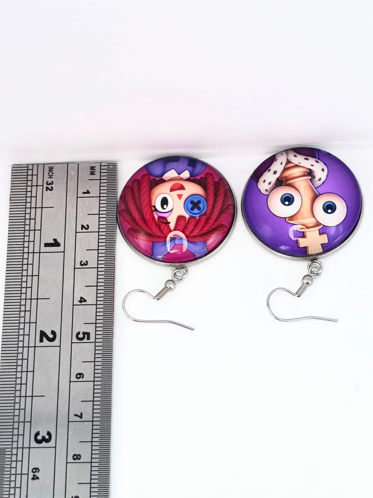 The Amazing Digital Circus Inspired Ragatha & Kinger 30 mm Dangle Earrings