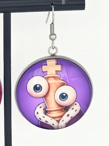 The Amazing Digital Circus Inspired Ragatha & Kinger 30 mm Dangle Earrings