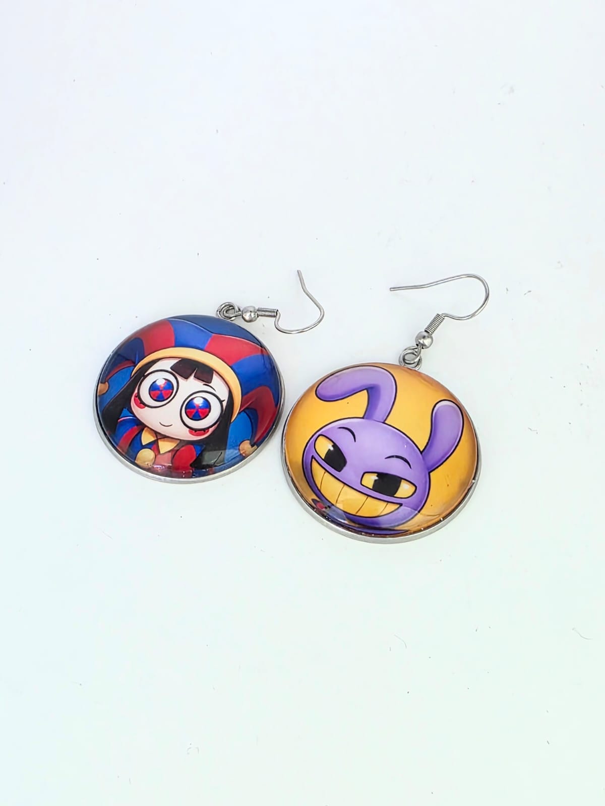 The Amazing Digital Circus Inspired Pomni & Jax Dangle Earrings