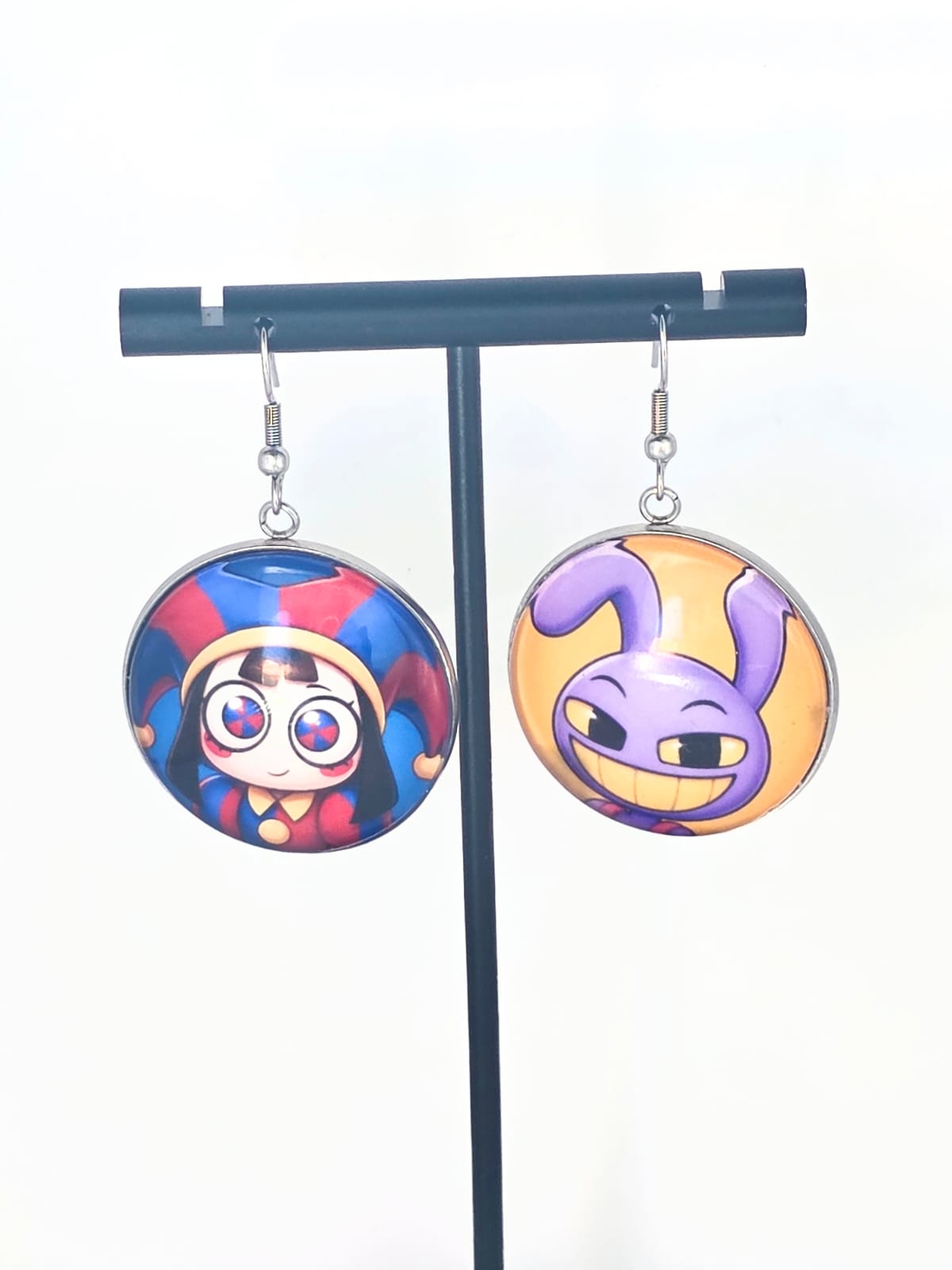 The Amazing Digital Circus Inspired Pomni & Jax Dangle Earrings