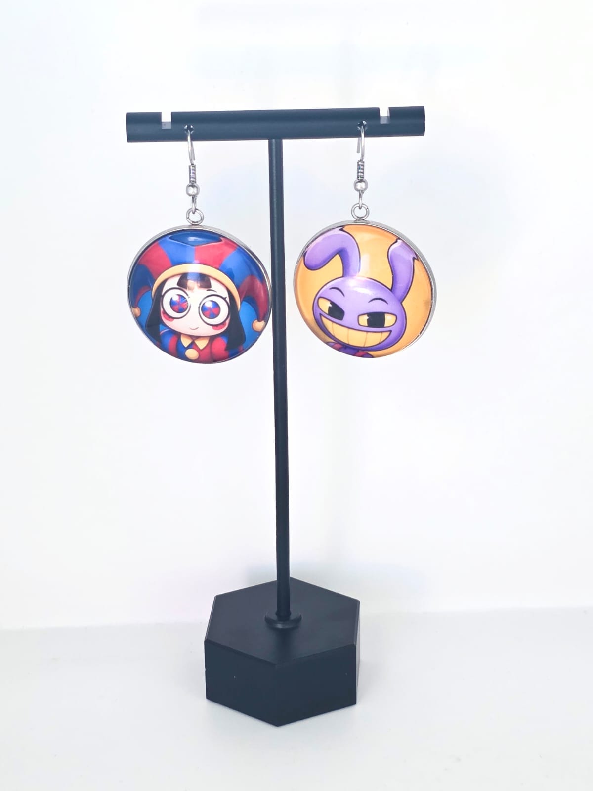 The Amazing Digital Circus Inspired Pomni & Jax Dangle Earrings