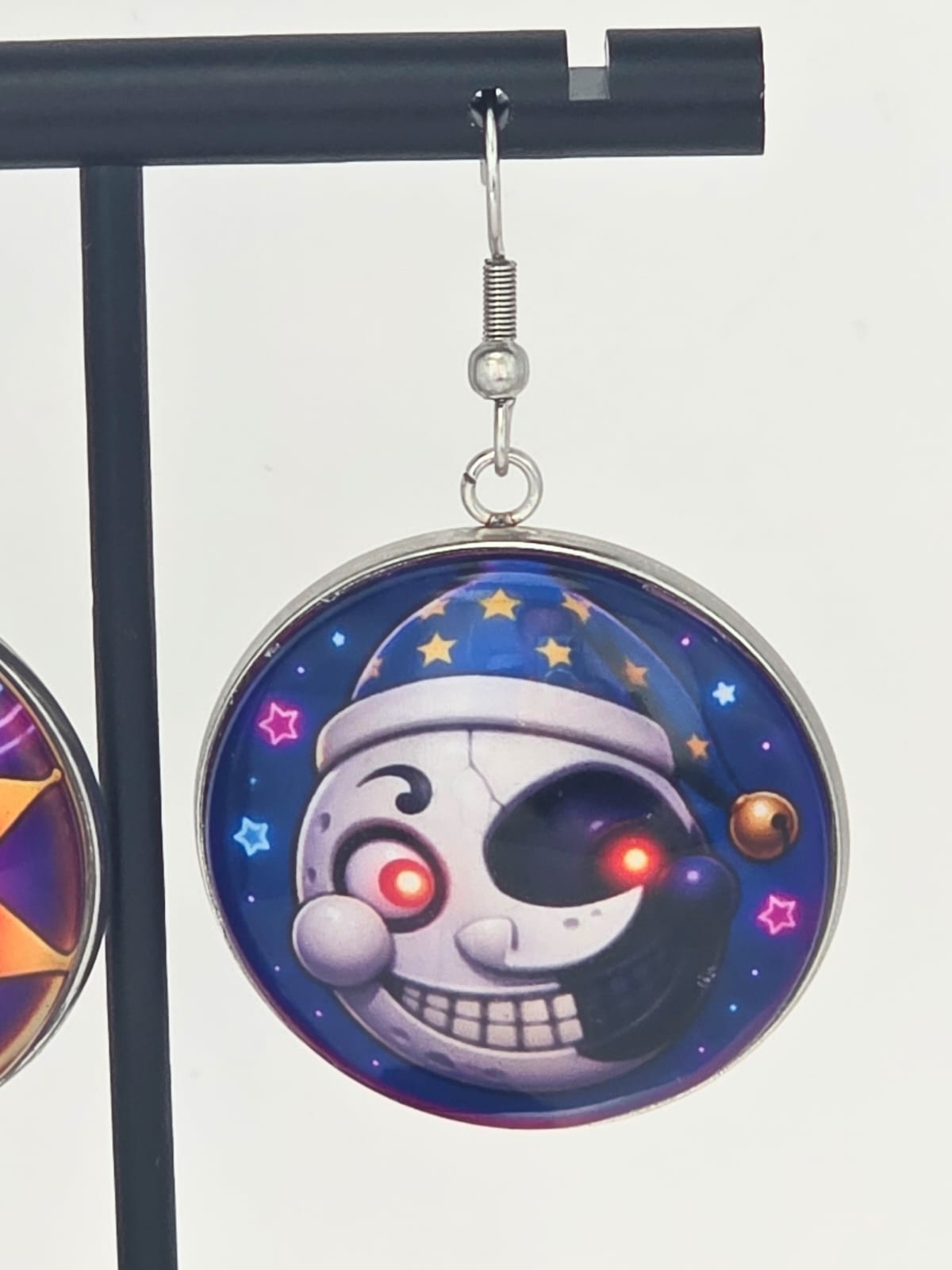 Five Nights at Freddy's: Security Breach Inspired Sun & Moon Dangle Earrings