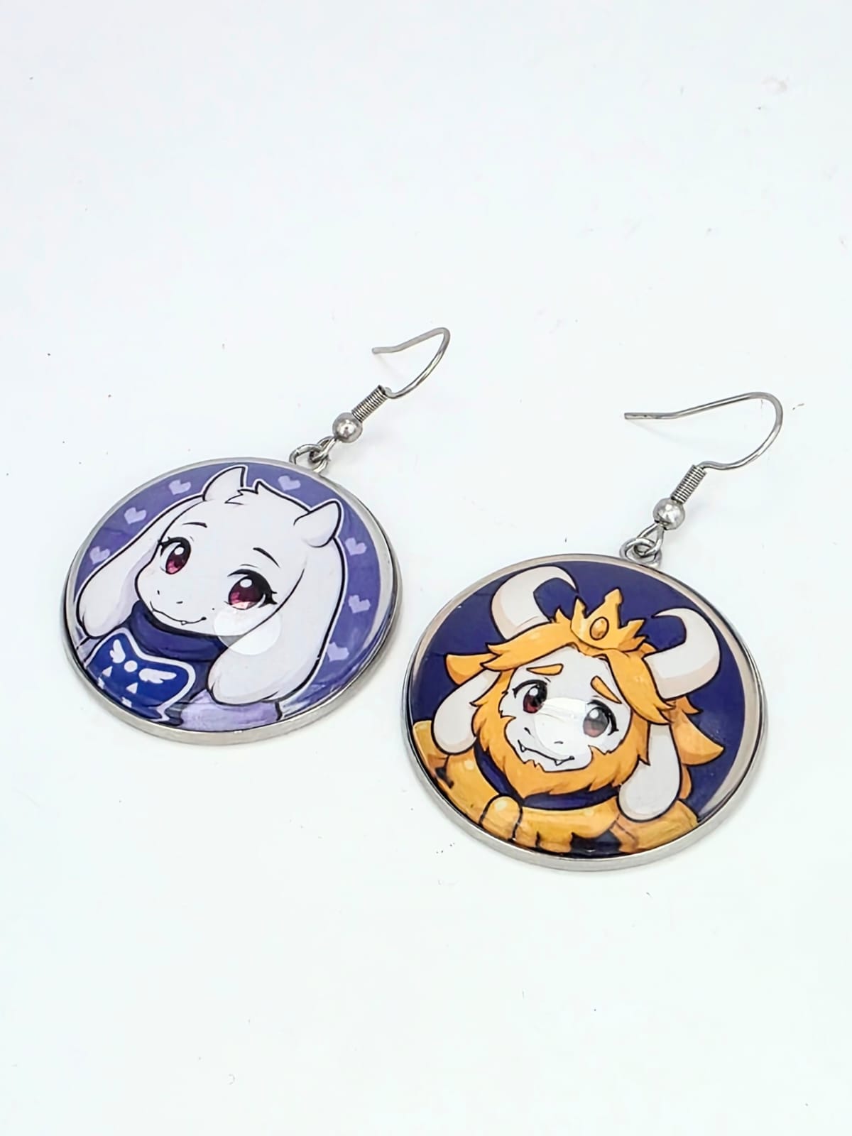 Undertale Inspired Asgore & Toriel Dangle Earrings