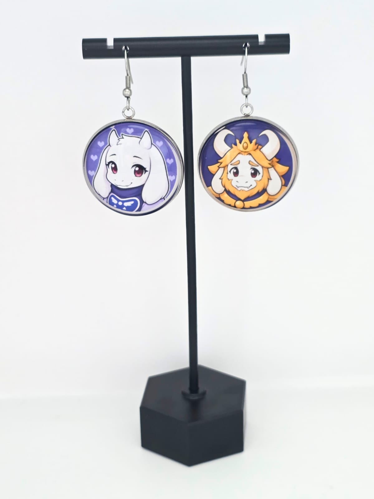 Undertale Inspired Asgore & Toriel Dangle Earrings