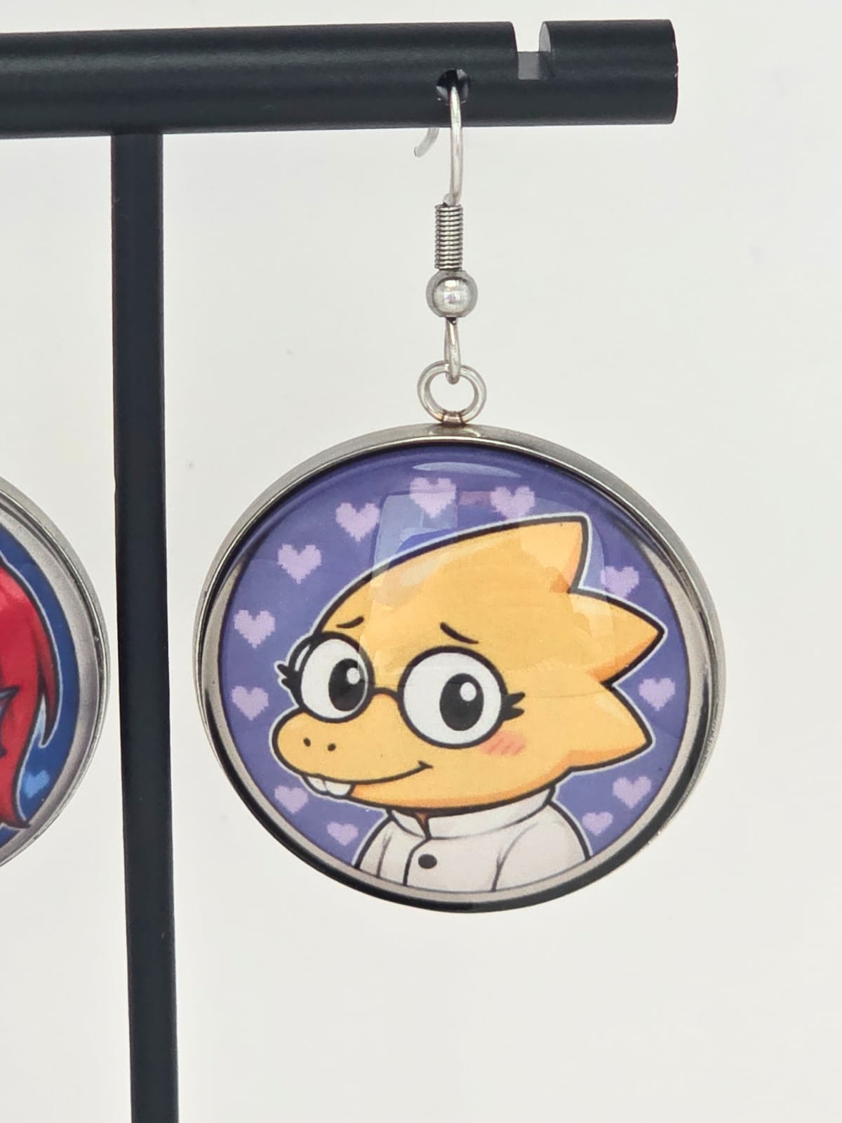 Undertale Inspired Alphys & Undyne Dangle Earrings