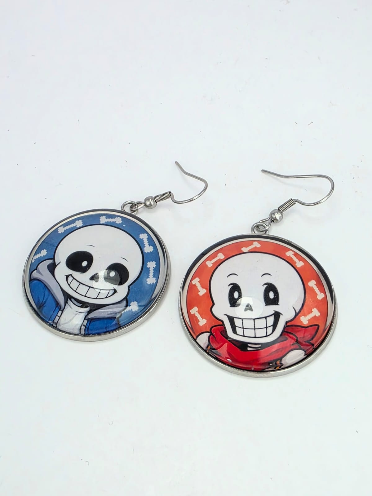 Undertale Inspired Sans & Papyrus Dangle Earrings