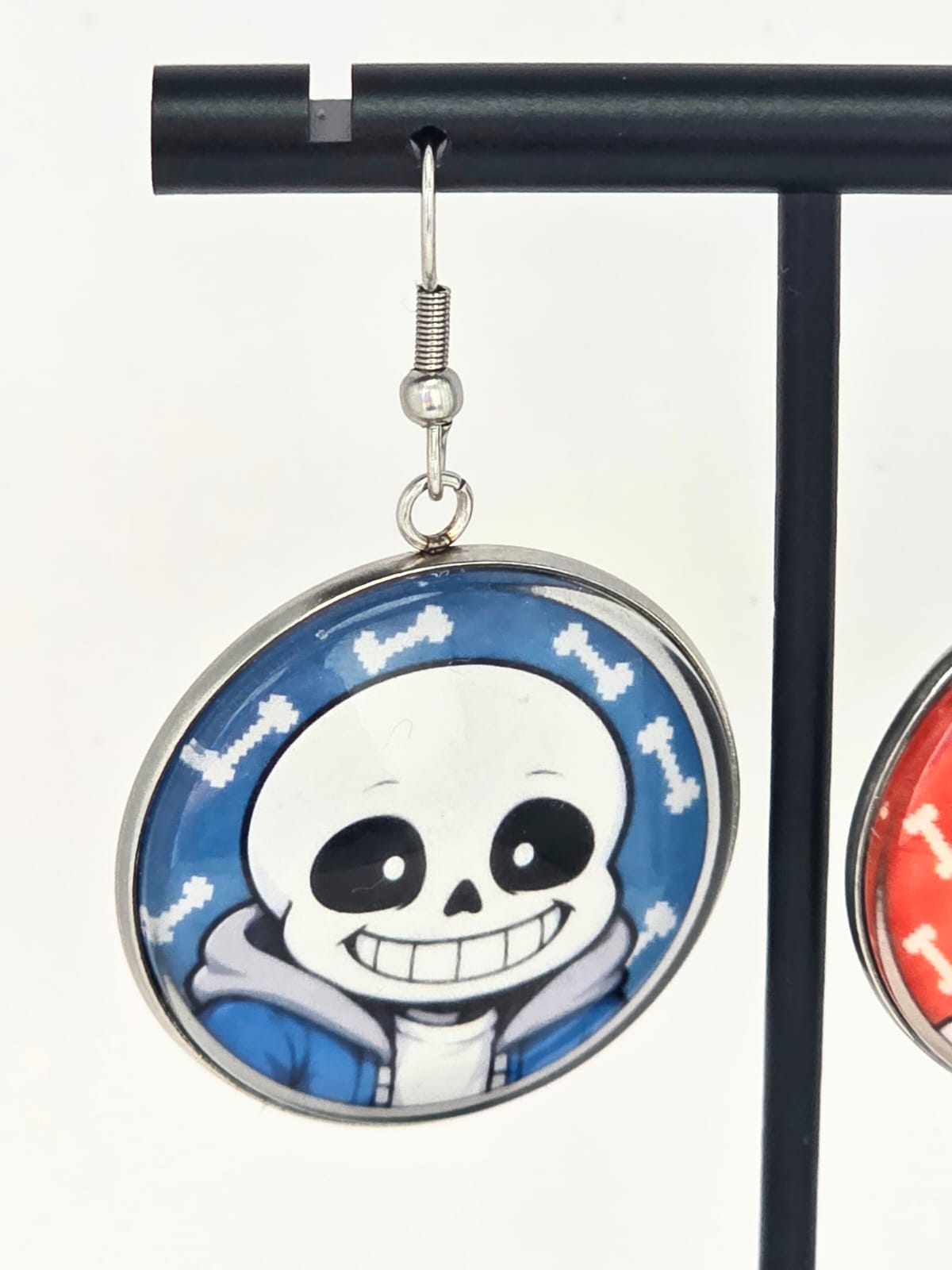 Undertale Inspired Sans & Papyrus Dangle Earrings