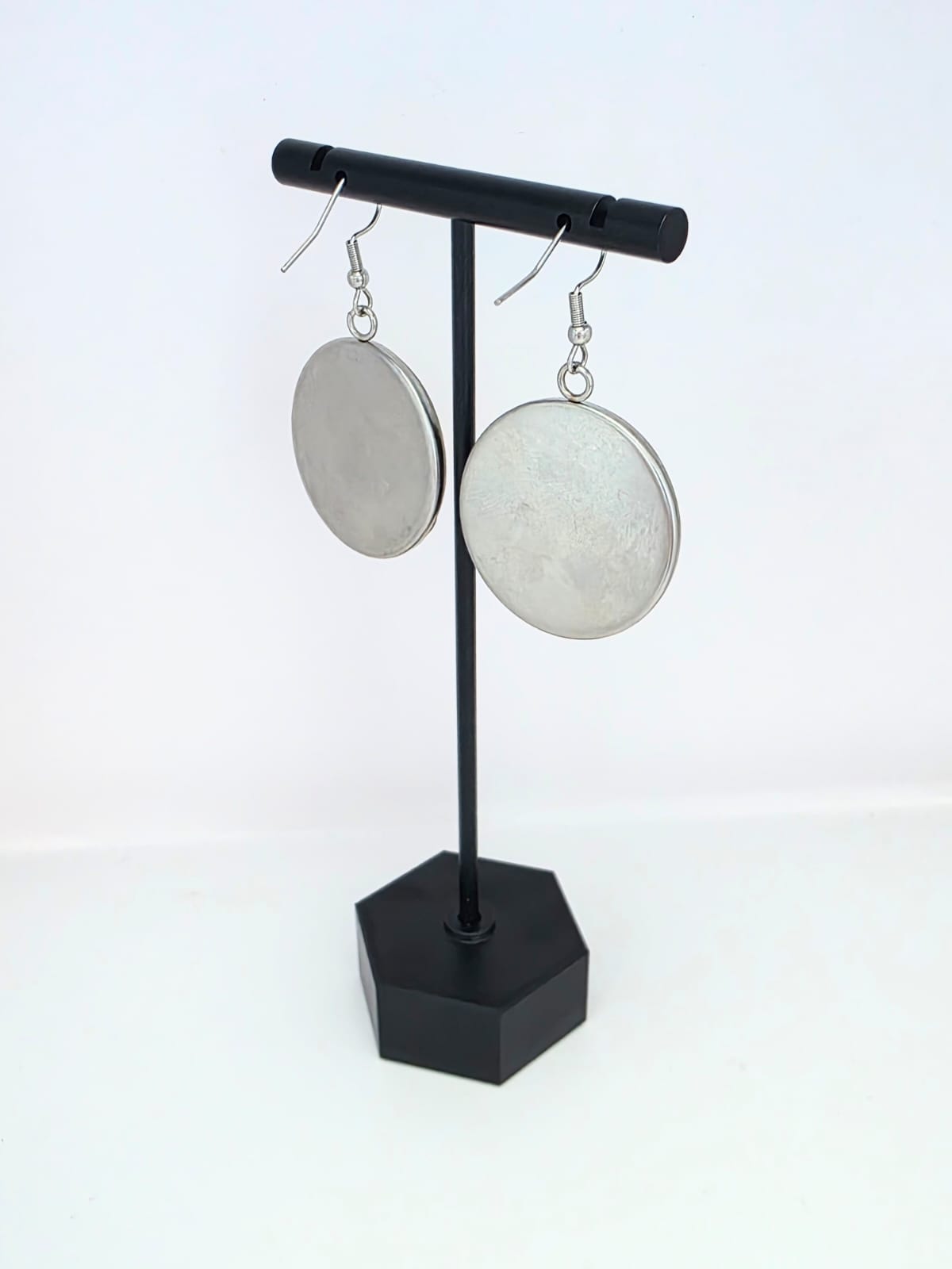 Stardew Valley Inspired Blue & White Chicken Dangle Fish Hook Earrings