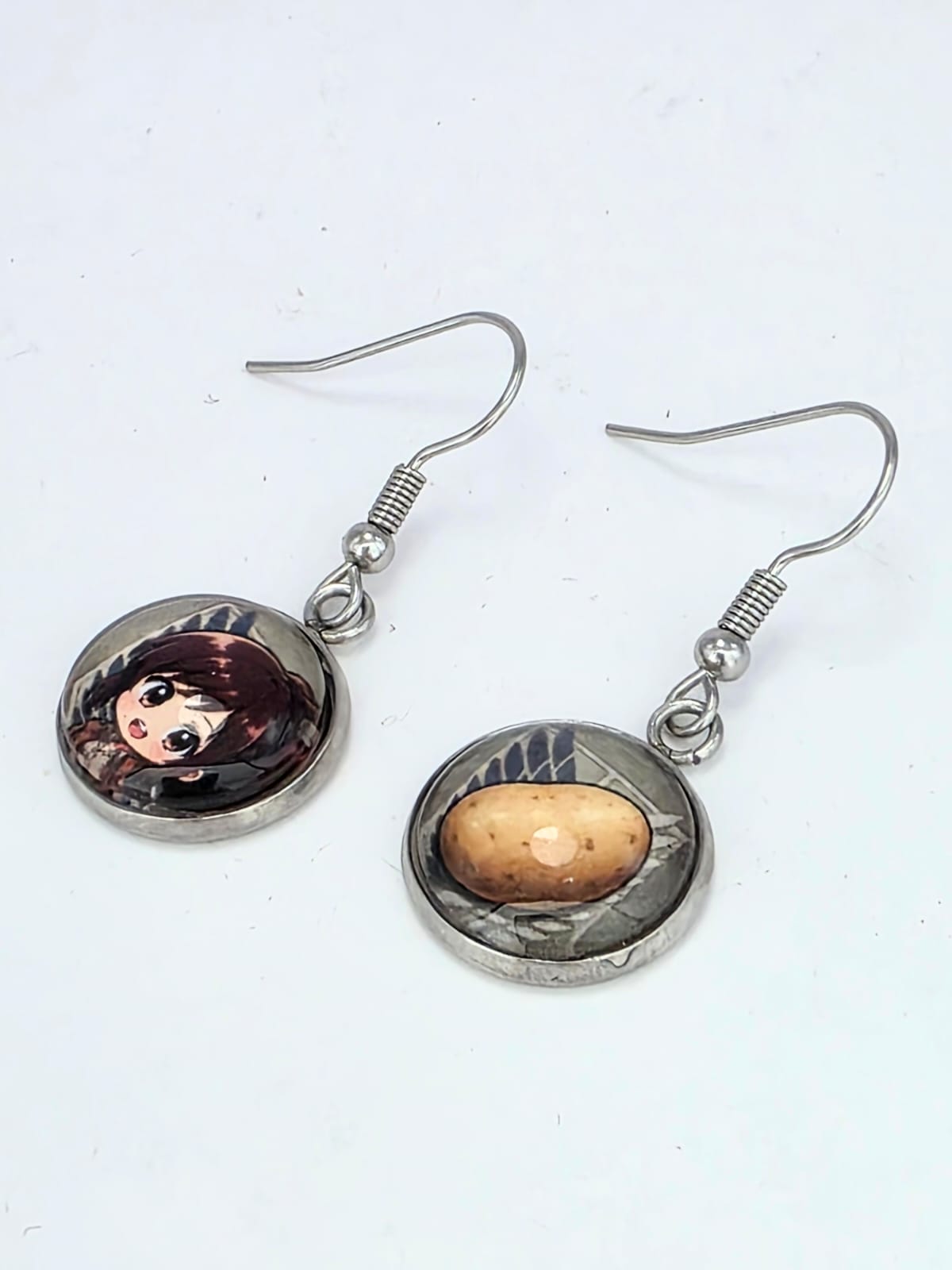 Attack on Titan Inspired Sasha & Potato Dangle Earrings