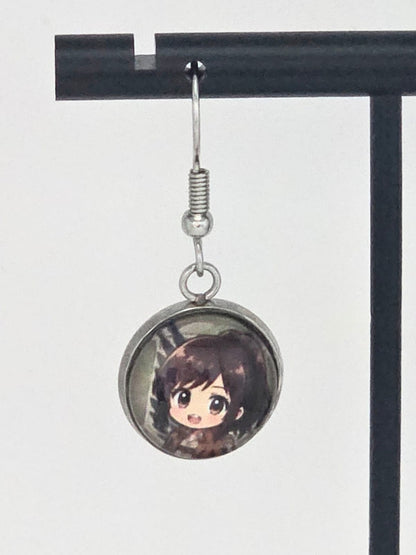 Attack on Titan Inspired Sasha & Potato Dangle Earrings