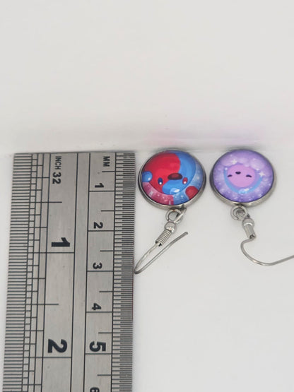 Slime Rancher 2 Inspired Twin Slime & Sloomber Slime Dangle Earrings