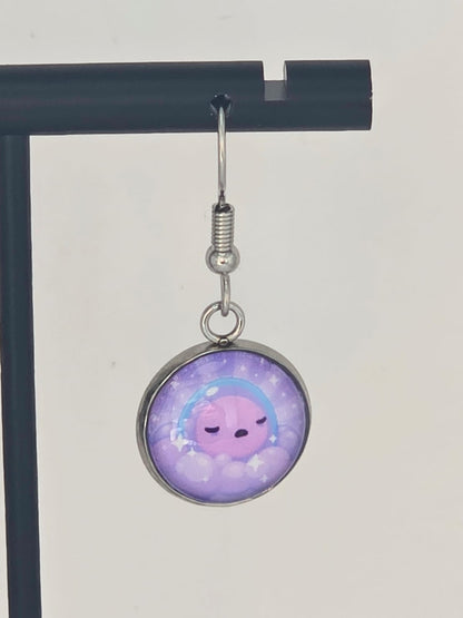 Slime Rancher 2 Inspired Twin Slime & Sloomber Slime Dangle Earrings