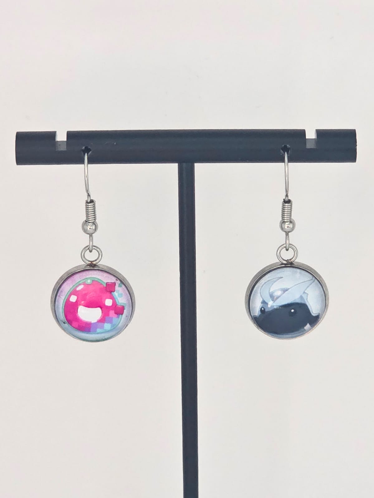 Slime Rancher Inspired Quicksilver Slime & Glitch Slime Dangle Earrings