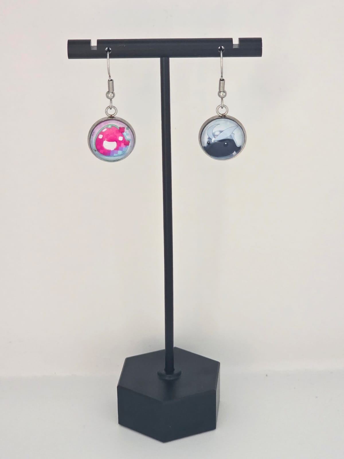 Slime Rancher Inspired Quicksilver Slime & Glitch Slime Dangle Earrings