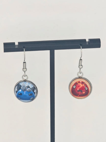 Slime Rancher Inspired Boom Slime & Rock Slime Dangle Earrings