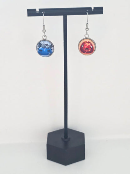 Slime Rancher Inspired Boom Slime & Rock Slime Dangle Earrings