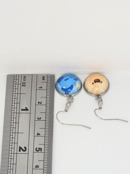 Slime Rancher 2 Inspired Cotton Slime & Angler Slime Dangle Earrings