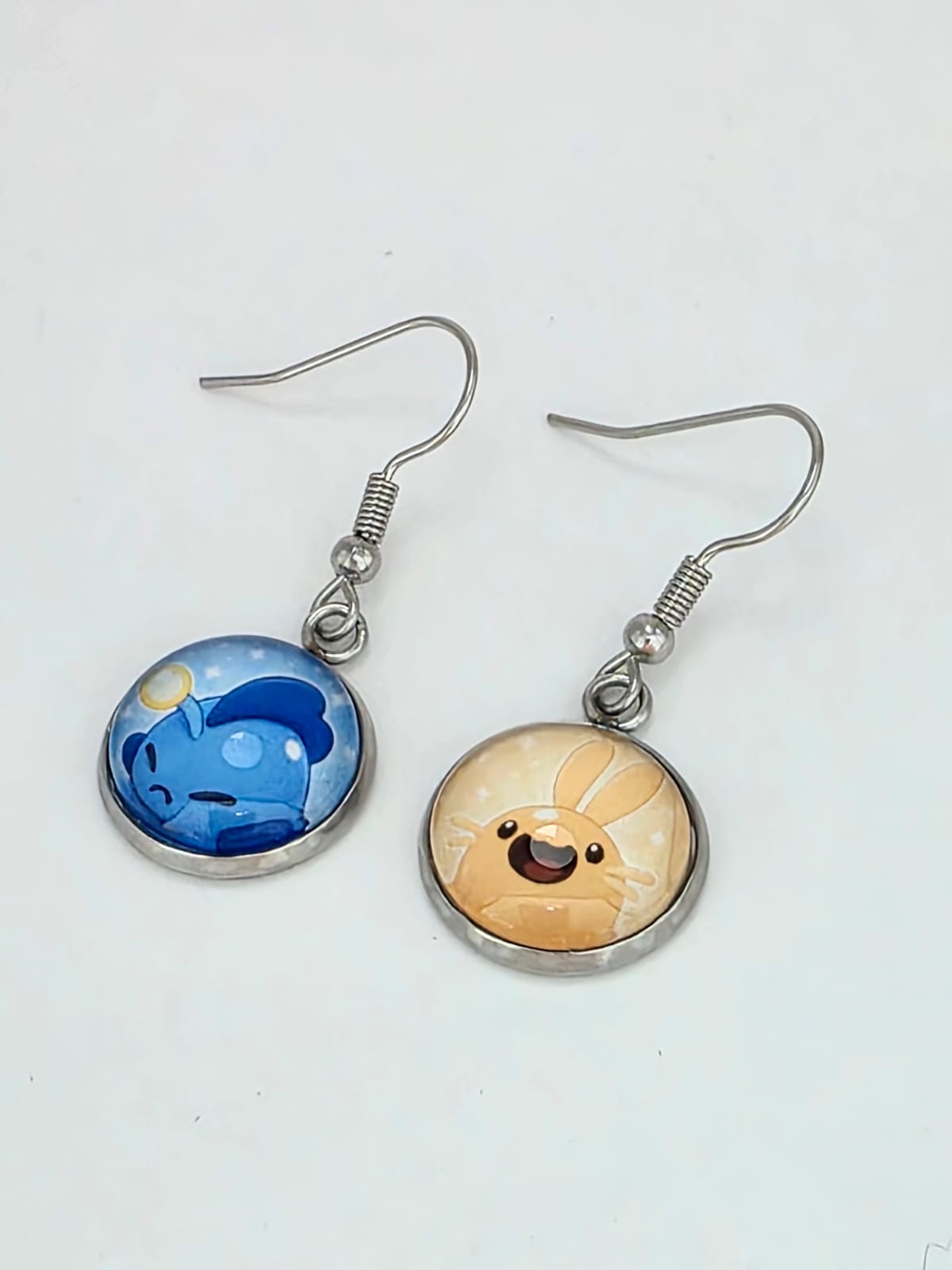 Slime Rancher 2 Inspired Cotton Slime & Angler Slime Dangle Earrings