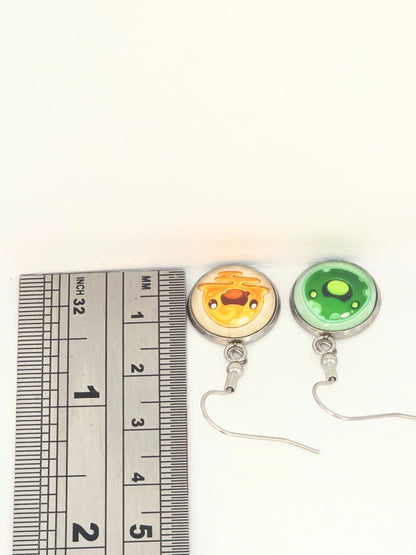 Slime Rancher Inspired Rad Slime & Quantum Slime Dangle Earrings