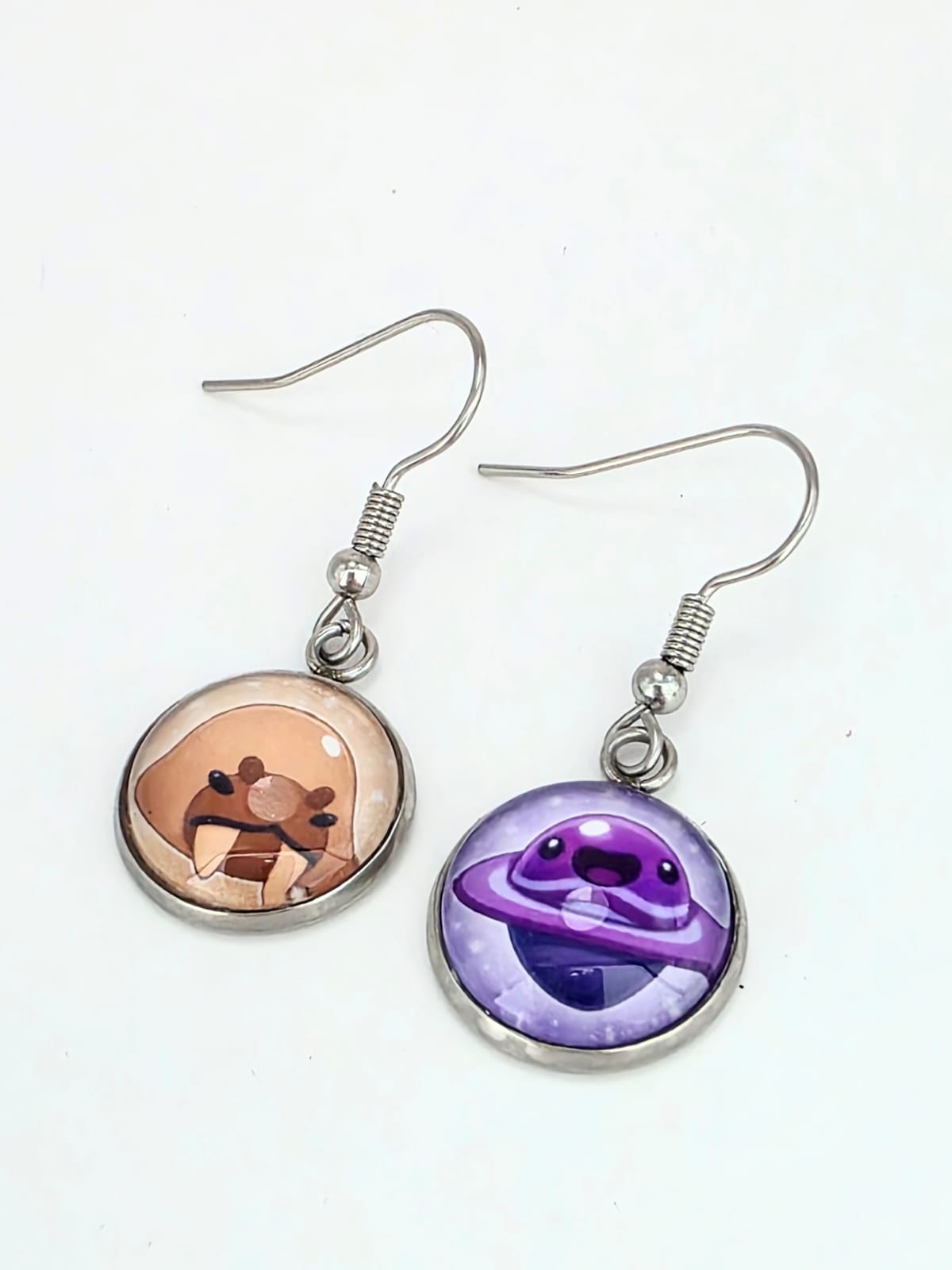 Slime Rancher Inspired Dervish Slime & Saber Slime Dangle Earrings