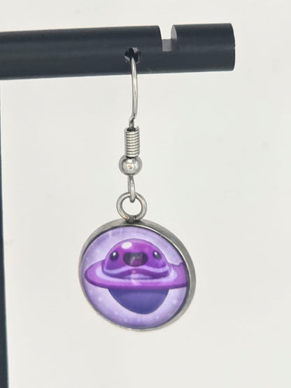 Slime Rancher Inspired Dervish Slime & Saber Slime Dangle Earrings
