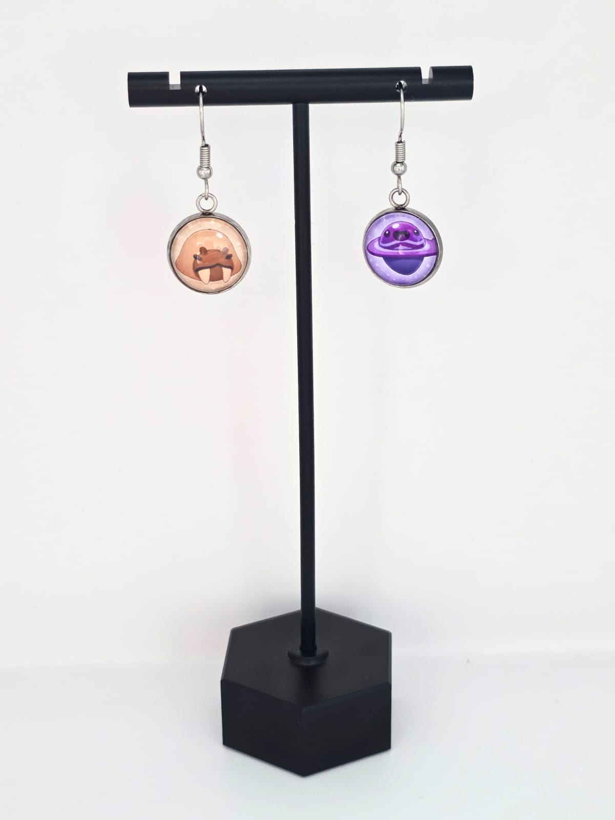 Slime Rancher Inspired Dervish Slime & Saber Slime Dangle Earrings