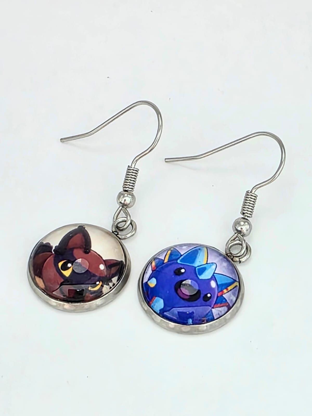 Slime Rancher Inspired Hunter Slime & Crystal Slime Dangle Earrings