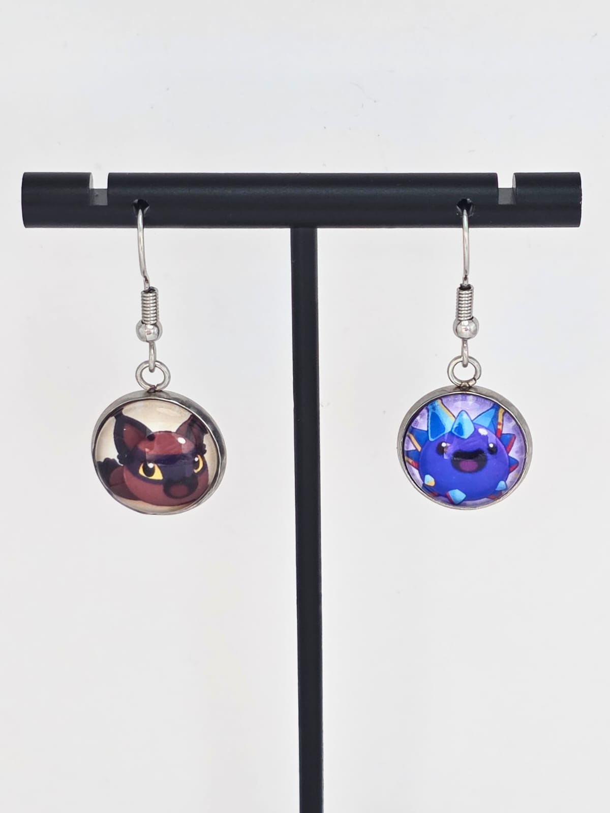 Slime Rancher Inspired Hunter Slime & Crystal Slime Dangle Earrings