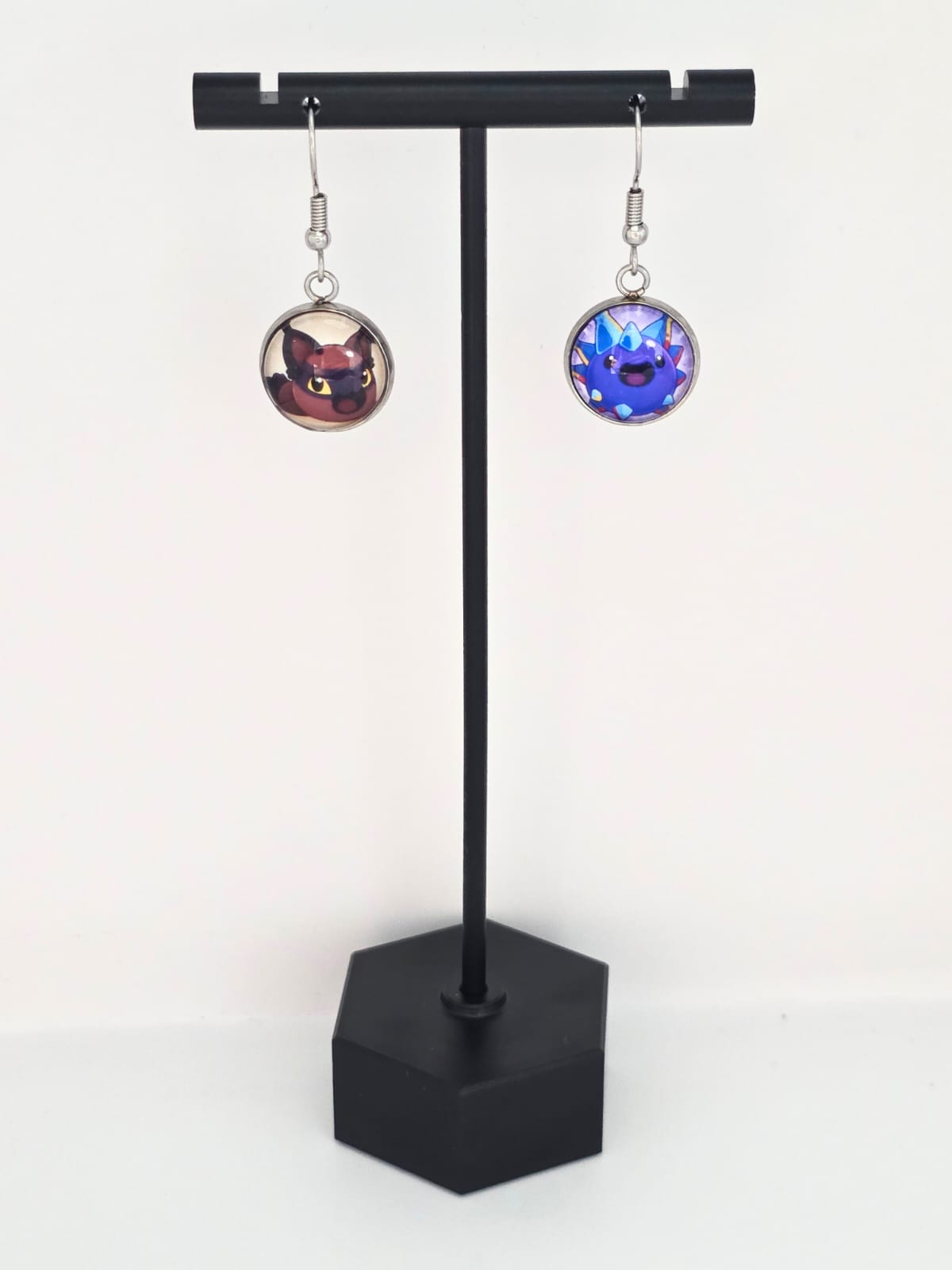 Slime Rancher Inspired Hunter Slime & Crystal Slime Dangle Earrings