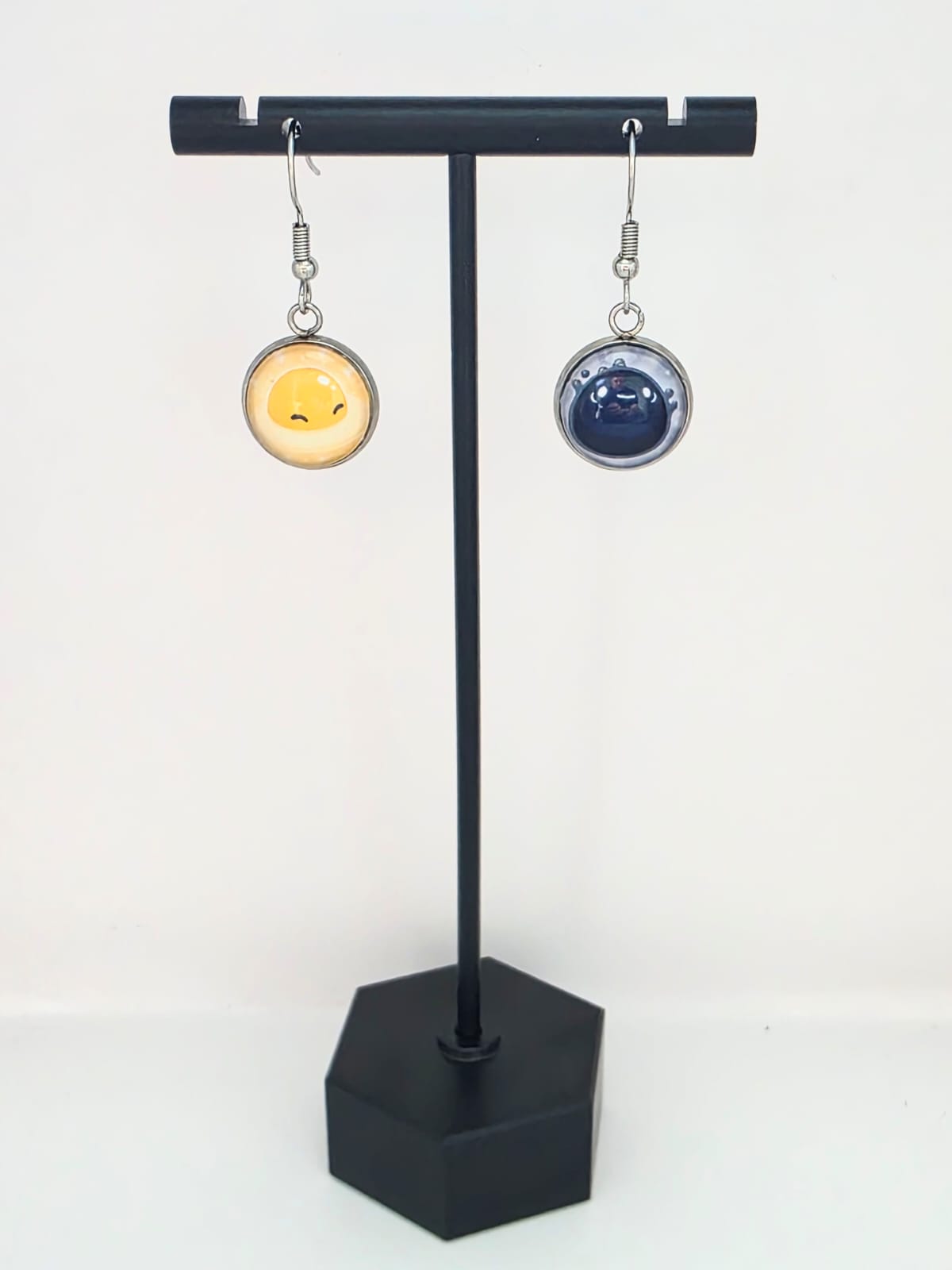 Slime Rancher 2 Inspired Yolky Slime & Shadow Slime Dangle Earrings