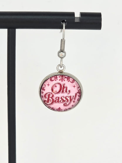Black Butler (Kuroshitsuji) Black Butler Inspired Grell & Oh, Bassy! Dangle Earrings