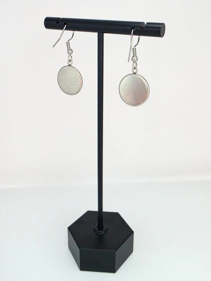 Stardew Valley Inspired Blue & White Chicken Dangle Fish Hook Earrings
