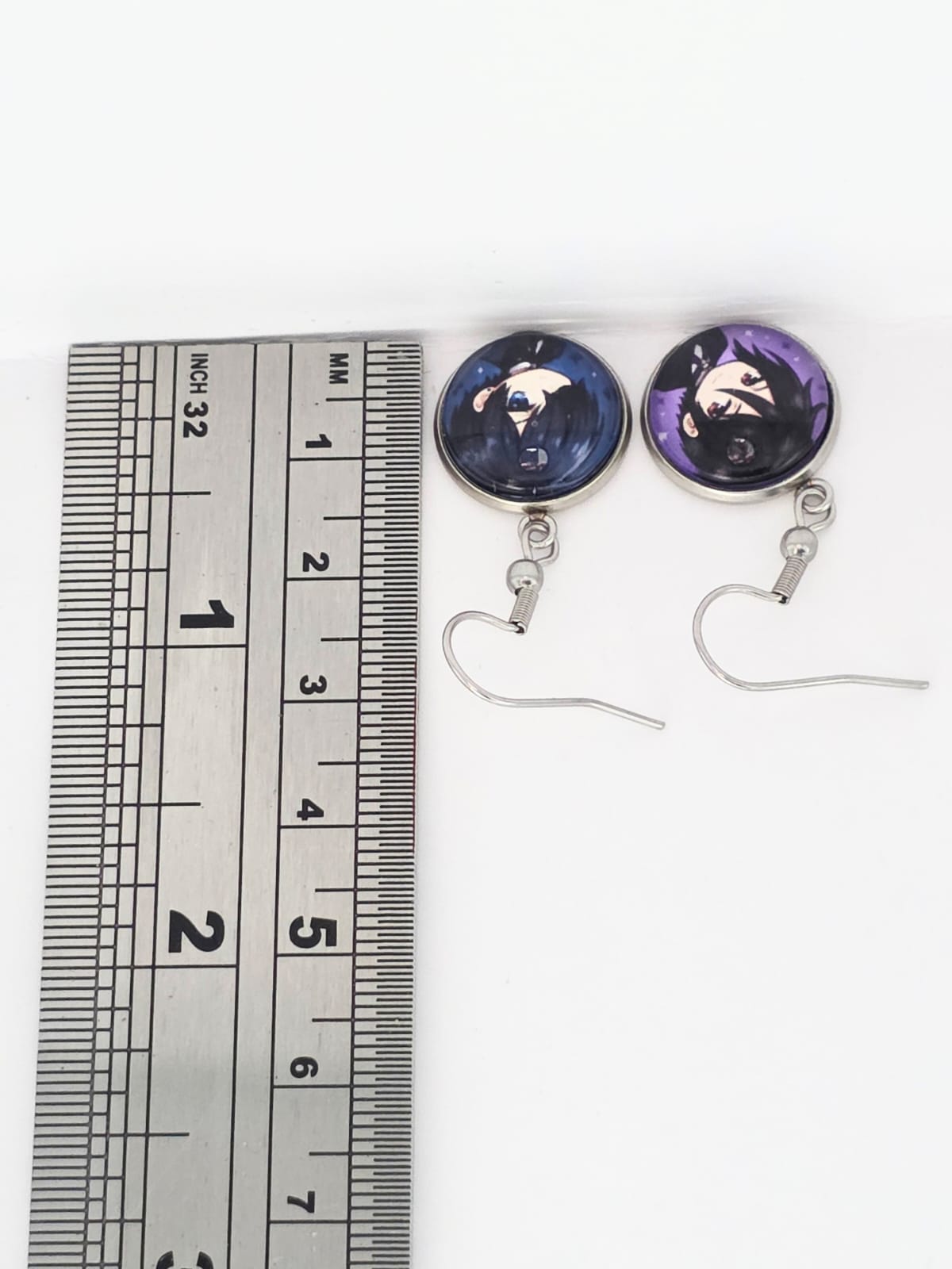 Black Butler (Kuroshitsuji) Inspired Ciel & Sebastian Dangle Fish Hook Earrings