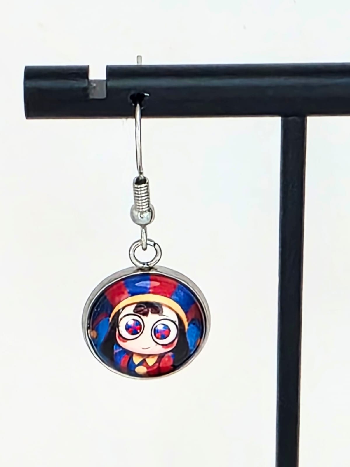 The Amazing Digital Circus Inspired Pomni & Jax Dangle Stainless Steel Earrings
