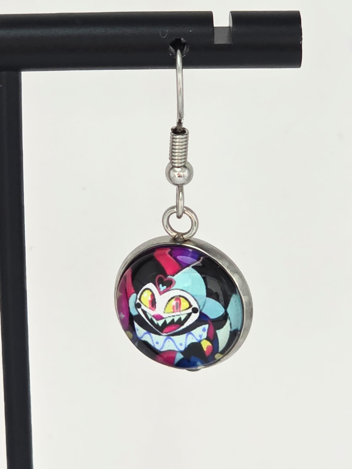 Helluva Boss Inspired Asmodeus & Fizzarolli Dangle Stainless Steel Earrings